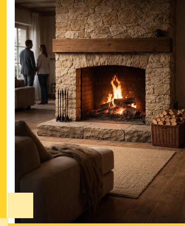 Открытые камины под ключ в Медногорске от 152580 р. ЭриданМдн