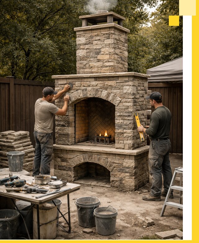 Проектирование и установка уличных каминов в Медногорске