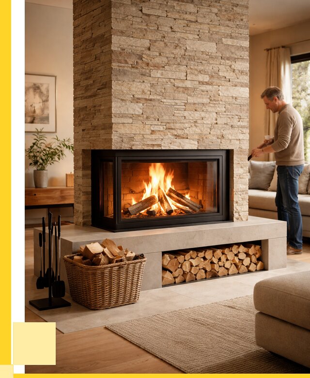 Дровяной камин под ключ в Медногорске от 203440 р. | ЭриданМдн