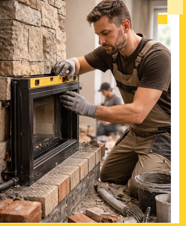 Дровяные камины под ключ в Медногорске: монтаж, обустройство