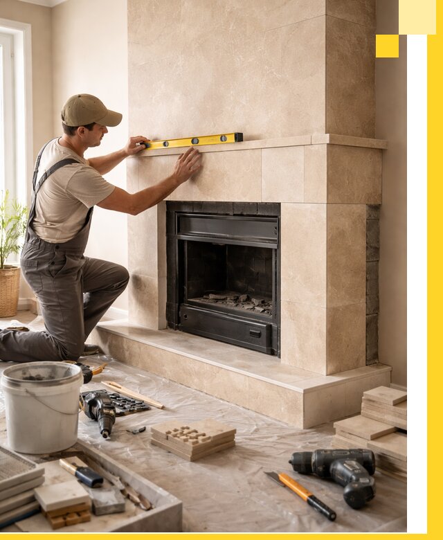 Установка и монтаж каминов в частном доме под ключ в Медногорске