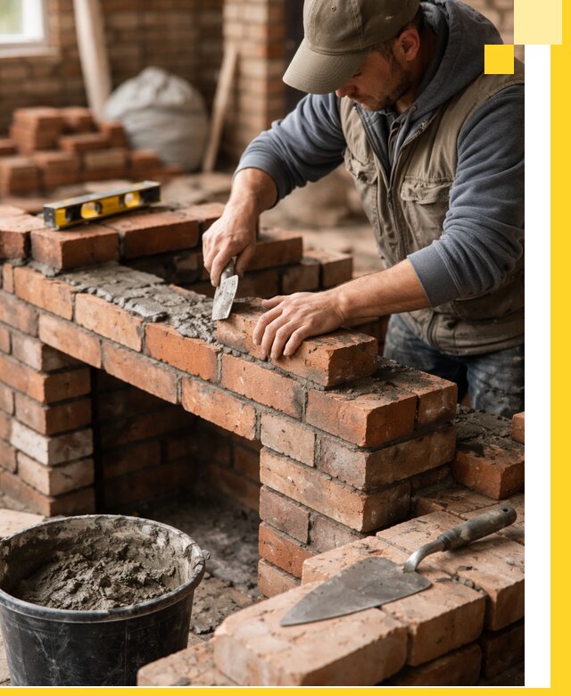 Кладка каминов под ключ в Медногорске профессиональная отделка и монтаж