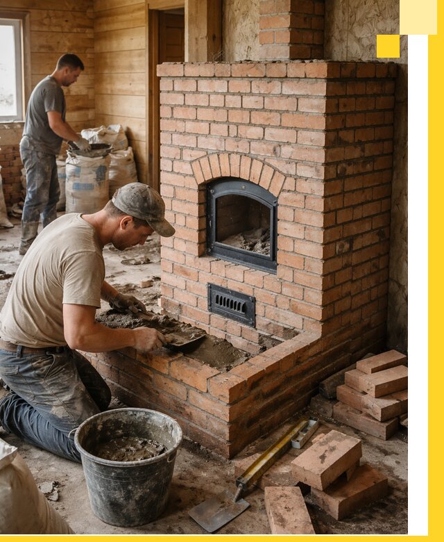 Профессиональное строительство печей в Медногорске под ключ