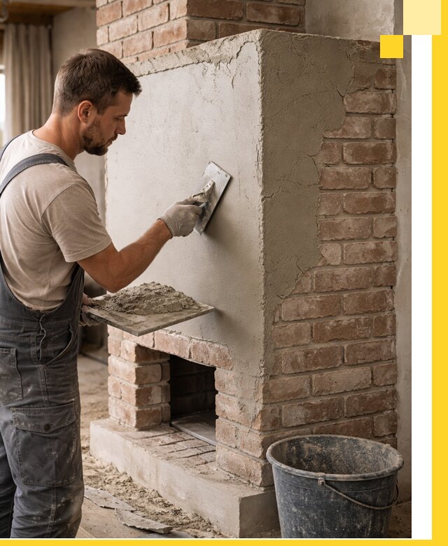 Отделка печей и облицовка каминов в Медногорске под ключ