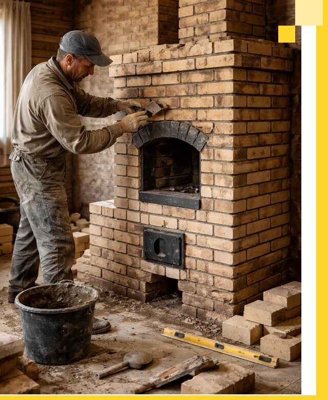 Кирпичные печи под ключ в Медногорске: проектирование и кладка