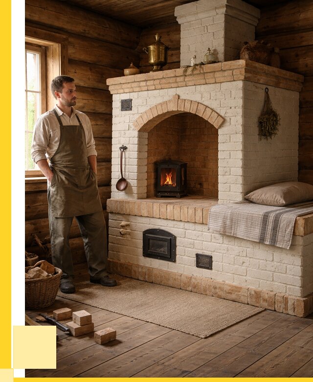 Русские печи с лежанкой под ключ в Медногорске от 152580 р. ЭриданМдн