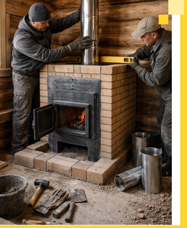 Проектирование, изготовление и установка банных печей в Медногорске