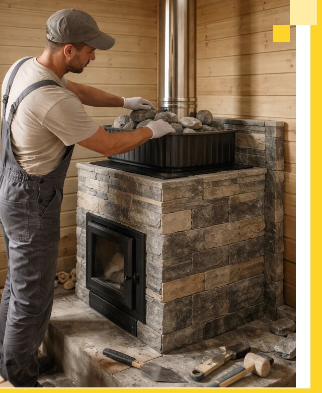 Печи для парной в Медногорске, производство, монтаж и обслуживание