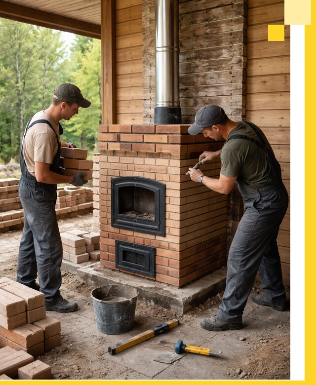 Производство и установка дачных печей под ключ в Медногорске
