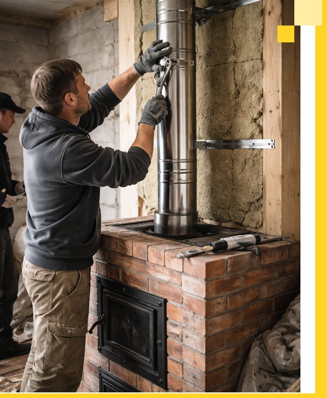 Изготовление и монтаж печей и дымоходов под ключ в Медногорске