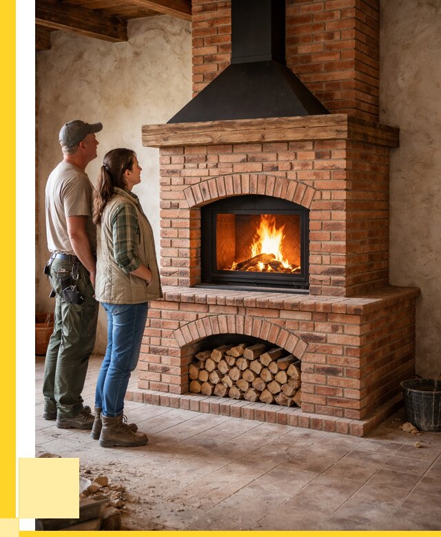 Печи камины из кирпича в Медногорске от 122064 р. | ЭриданМдн