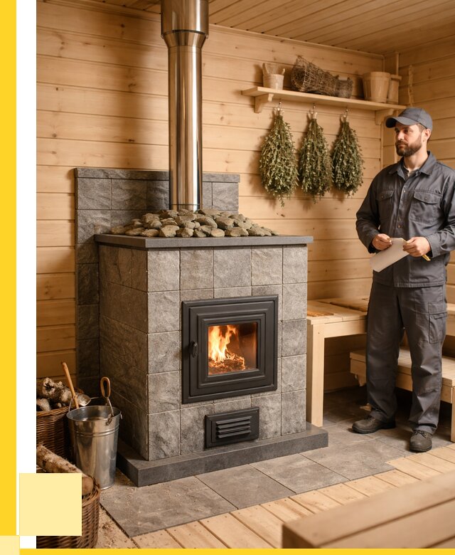 Печи для бани под ключ в Медногорске от 122064 р. | ЭриданМдн