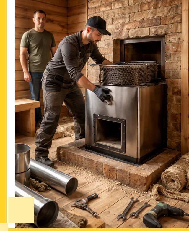 Монтаж банных печей под ключ в Медногорске от 18310 р., ЭриданМдн