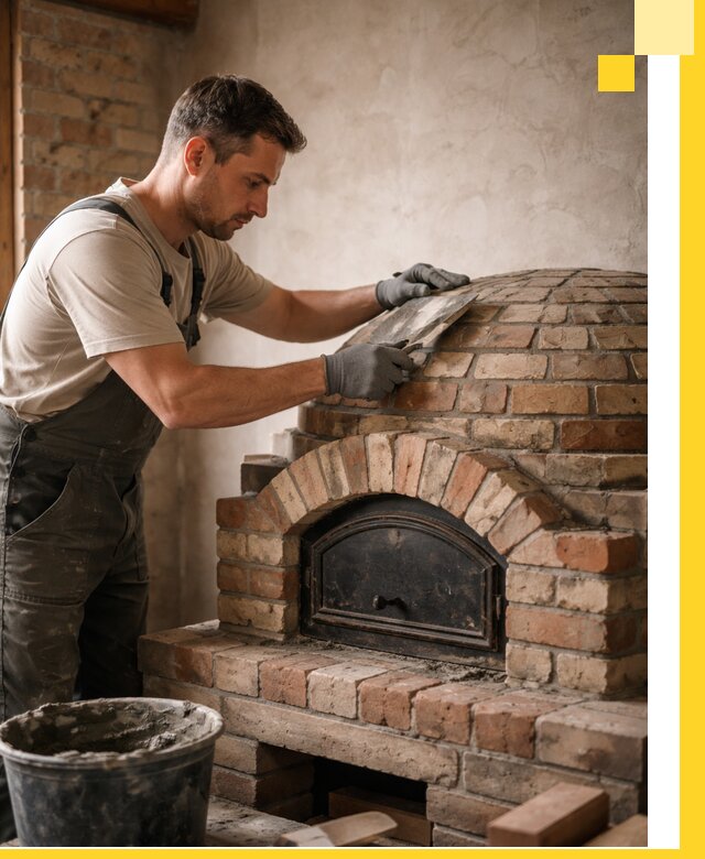 Изготовление и монтаж помпейских печей на заказ в Медногорске