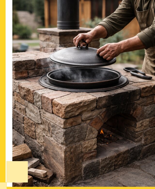 Печи для казана в Медногорске по цене от 18310 р. | ЭриданМдн