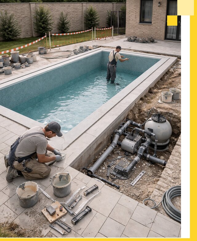 Строительство бассейнов под ключ в Медногорске: проекты и монтаж