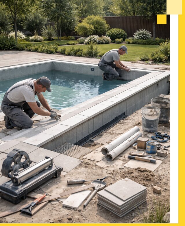 Строительство открытых бассейнов под ключ в Медногорске профессионально