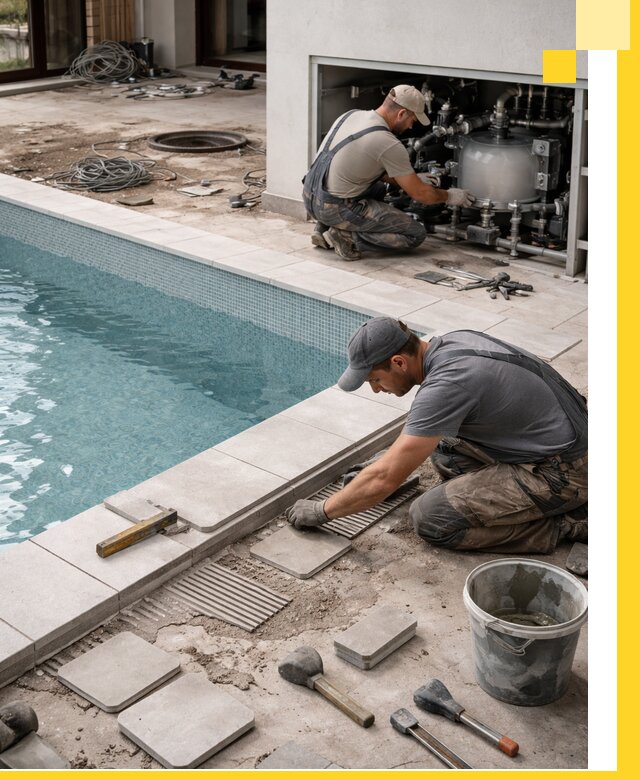 Строительство и монтаж бассейнов в коттедже в Медногорске