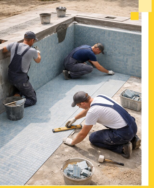 Укладка и установка плитки для бассейнов под ключ в Медногорске