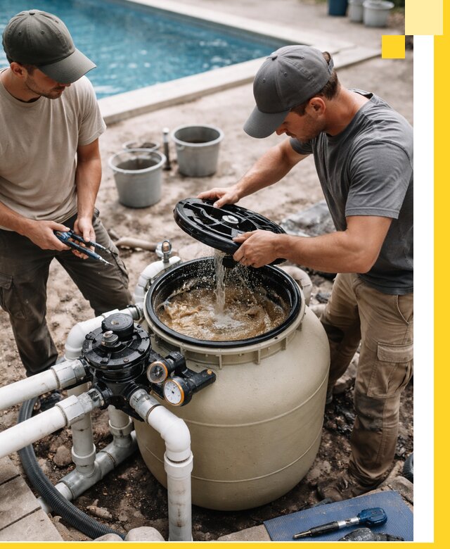 Установка и обслуживание песочных фильтров для бассейнов в Медногорске