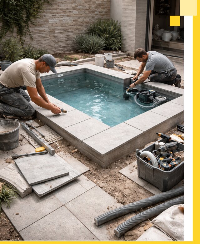 Мини бассейны под ключ в Медногорске, дизайн и установка