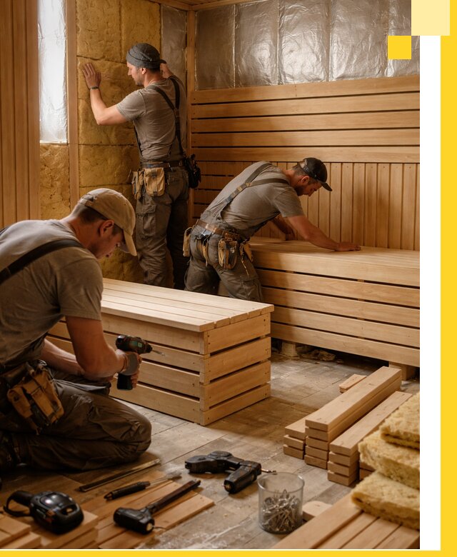 Профессиональное строительство саун под ключ в Медногорске