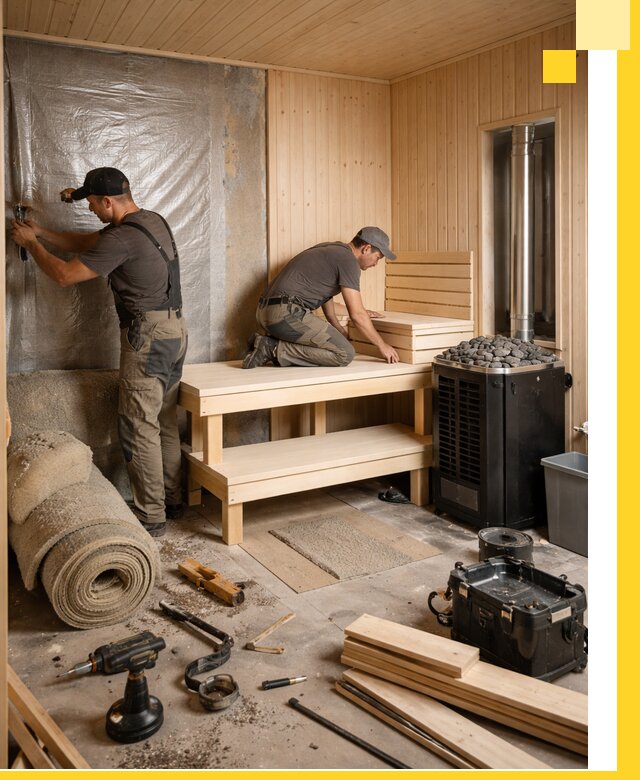 Проекты саун под ключ в Медногорске дизайн и строительство