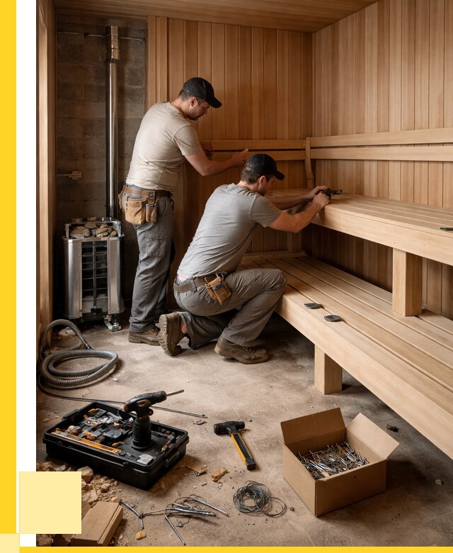 Монтаж саун под ключ в Медногорске от 122064 р. | ЭриданМдн