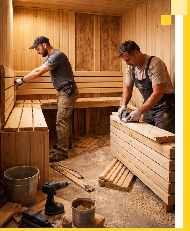 Профессиональный комплексный ремонт саун под ключ в Медногорске