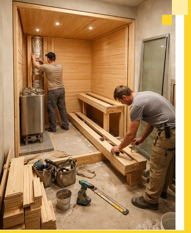 Проектирование и установка домашних саун под ключ в Медногорске