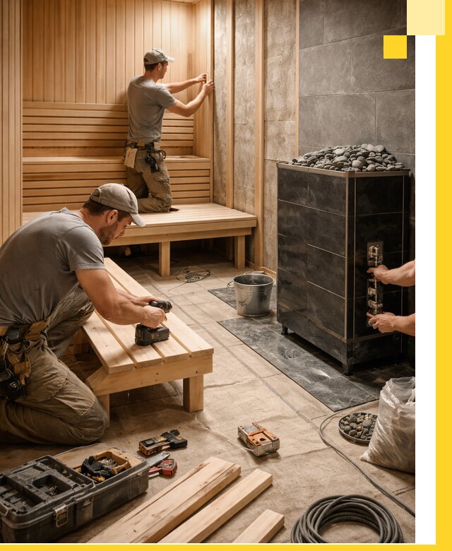 Дизайн и строительство интерьерных саун под ключ в Медногорске