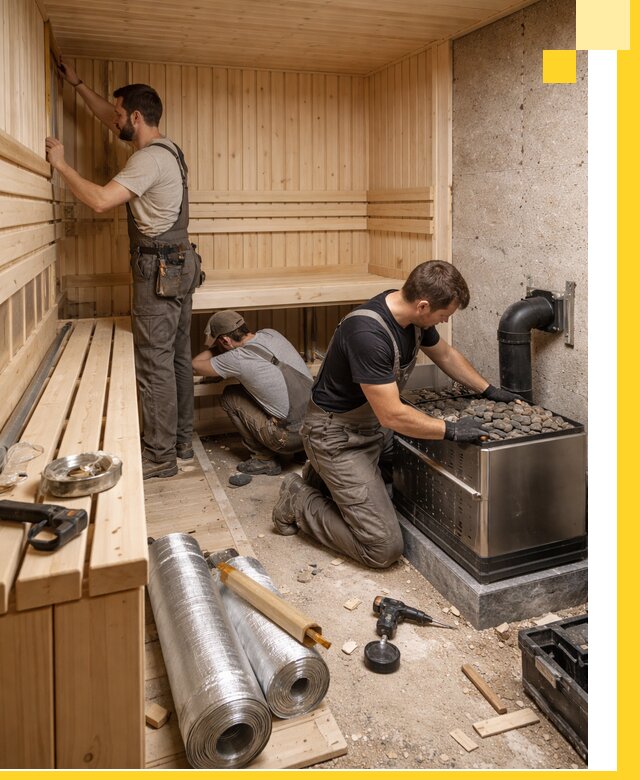 Индивидуальные сауны на заказ в Медногорске под ключ, проект и монтаж