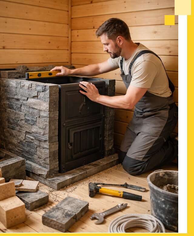 Производство и установка печей для саун под ключ в Медногорске