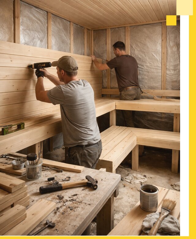 Профессиональная отделка бань и саун под ключ в Медногорске