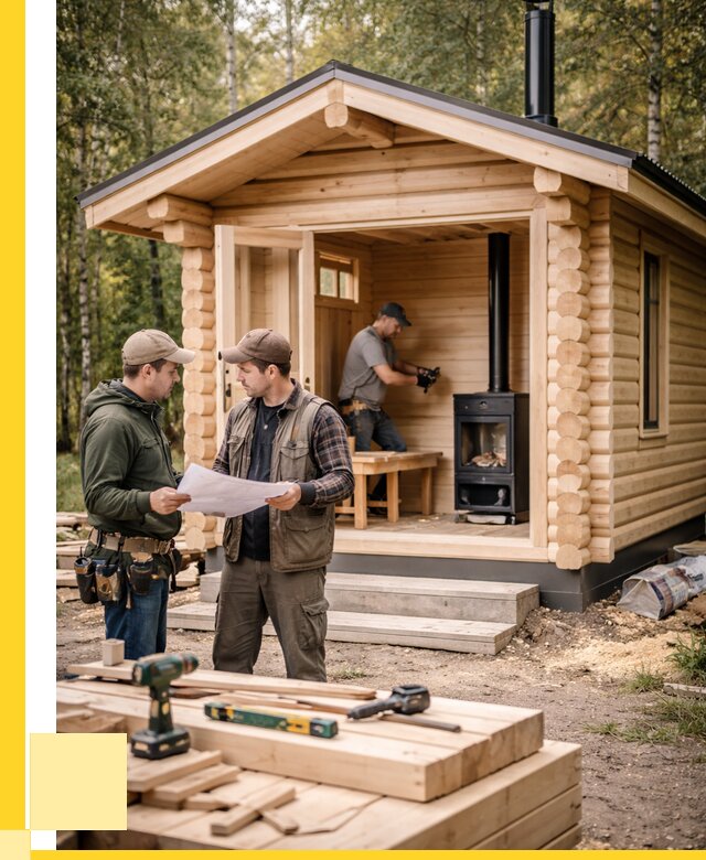 Монтаж бань под ключ в Медногорске — от 203440 р. | ЭриданМдн