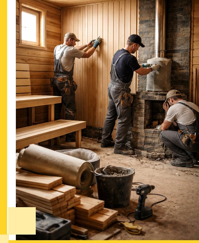 Ремонт бань под ключ в Медногорске от 45774 р. | ЭриданМдн