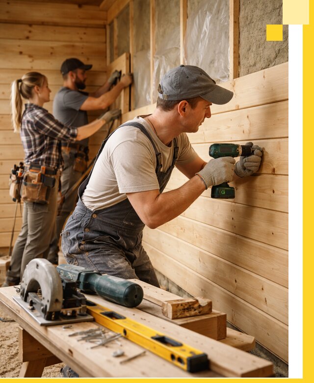 Обшивка бань под ключ в Медногорске: отделка стен и потолков