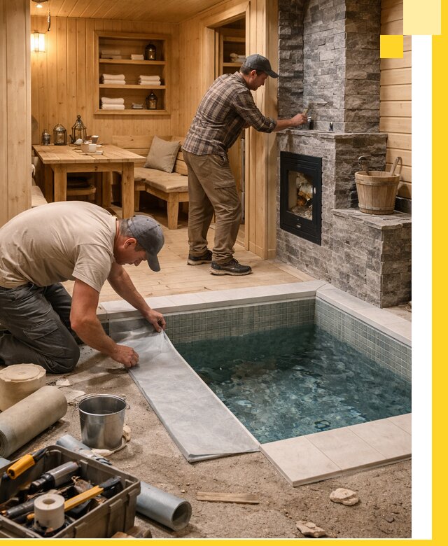 Строительство бань с комнатой отдыха под ключ в Медногорске