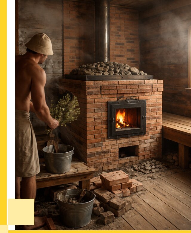 Кирпичные банные печи в Медногорске от 91548 р. | ЭриданМдн