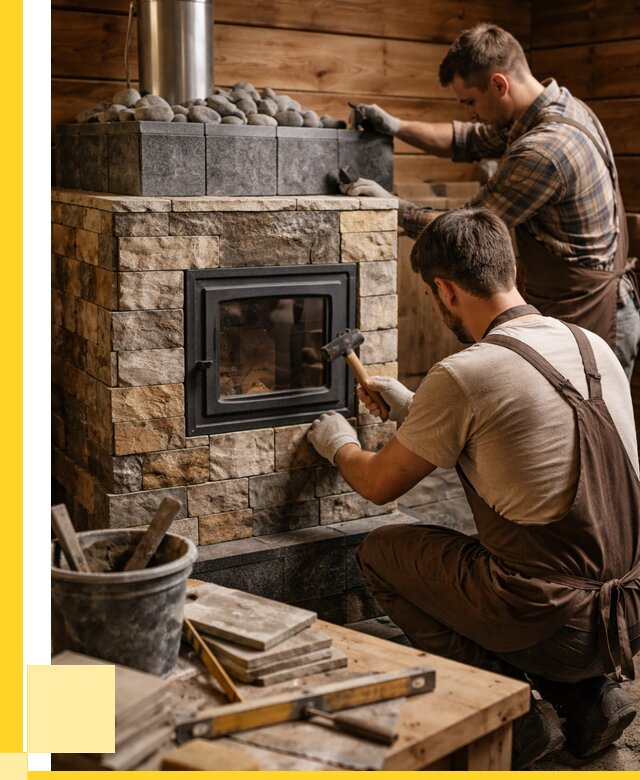 Облицовка банной печи в Медногорске от 15258 р. | ЭриданМдн