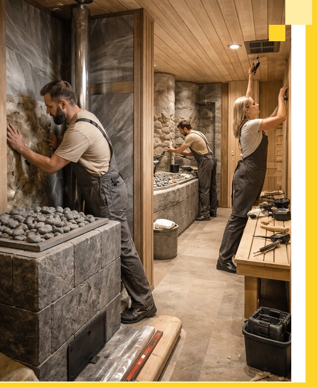 Строительство бань и SPA процедур в Медногорске под ключ и отделкой