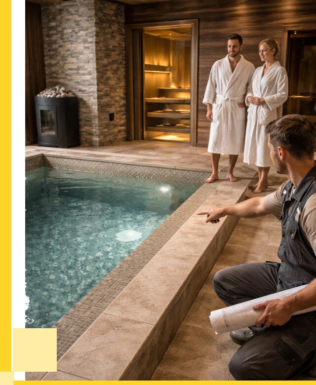 Проект бани с бассейном под ключ в Медногорске от 66118 р. | ЭриданМдн