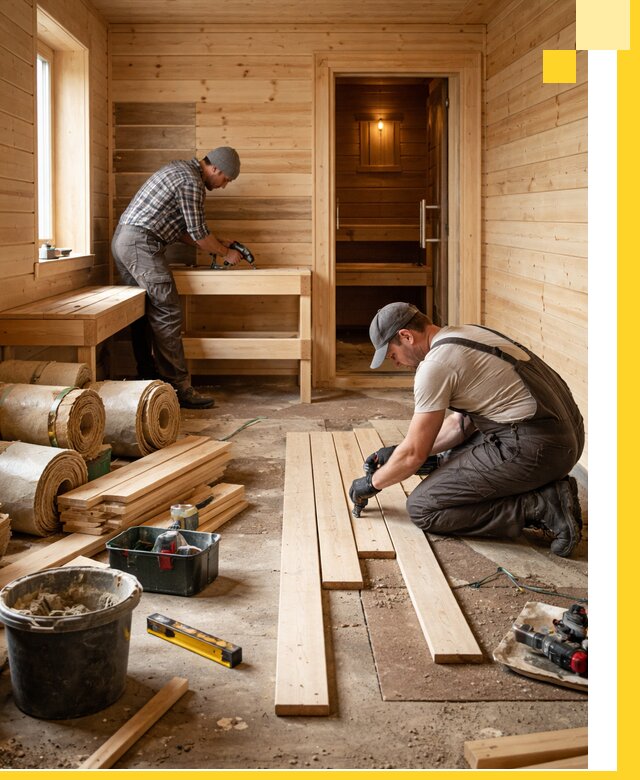 Индивидуальный проект бани с комнатой отдыха под ключ в Медногорске