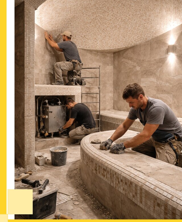 Монтаж хамамов под ключ в Медногорске от 254300 р. ЭриданМдн