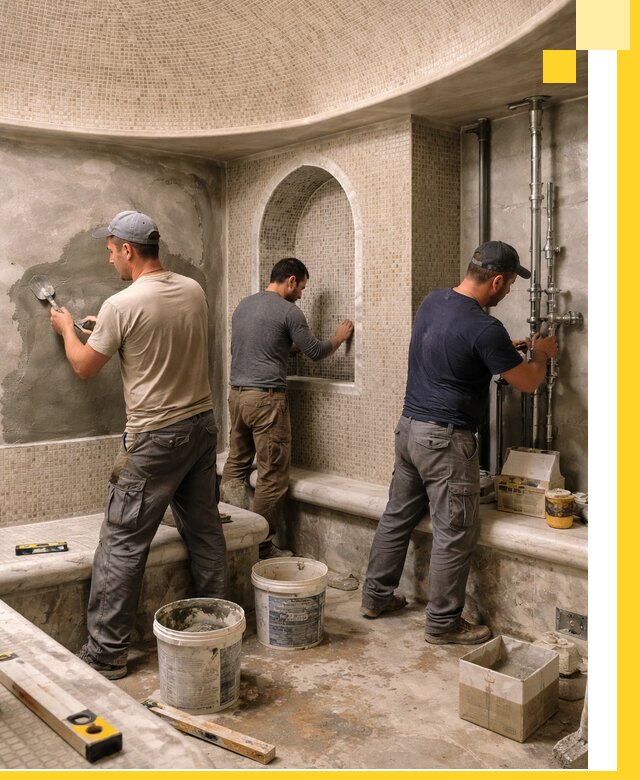 Профессиональный монтаж хамамов под ключ в Медногорске с гарантией