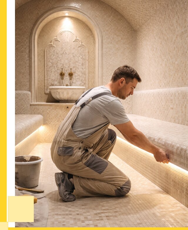 Отделка хамамов под ключ в Медногорске от 5595 р. | ЭриданМдн