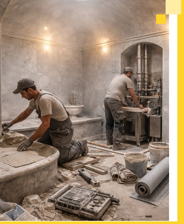 Строительство турецких бань хаммам под ключ в Медногорске