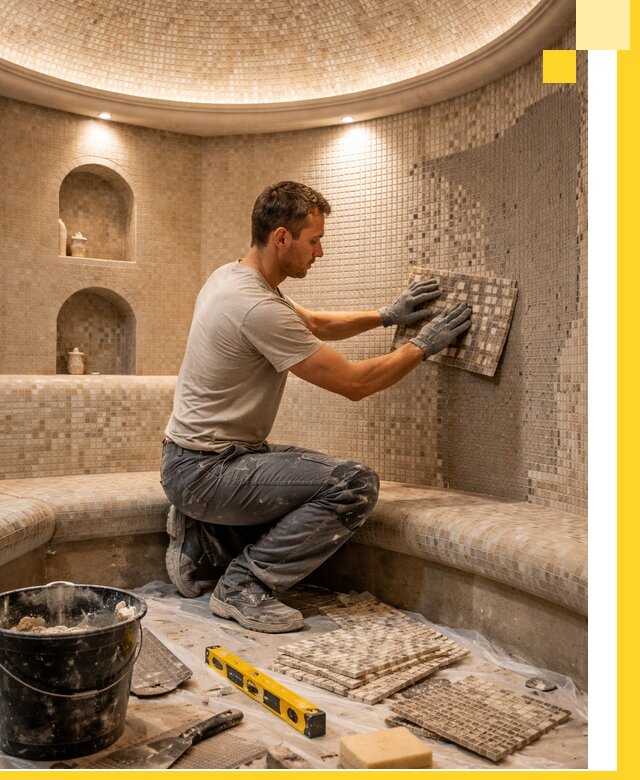 Устройство и монтаж домашнего хамама под ключ в Медногорске