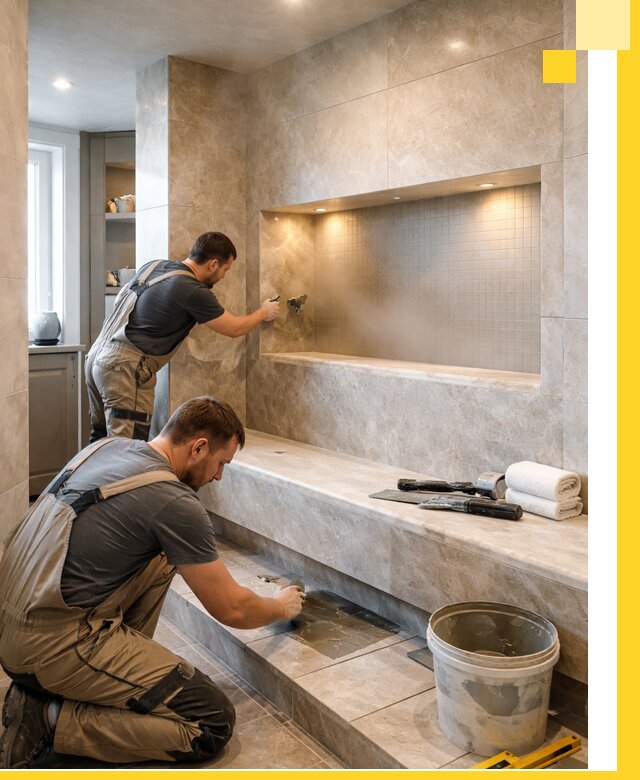 Профессиональное строительство хамама в квартире в Медногорске