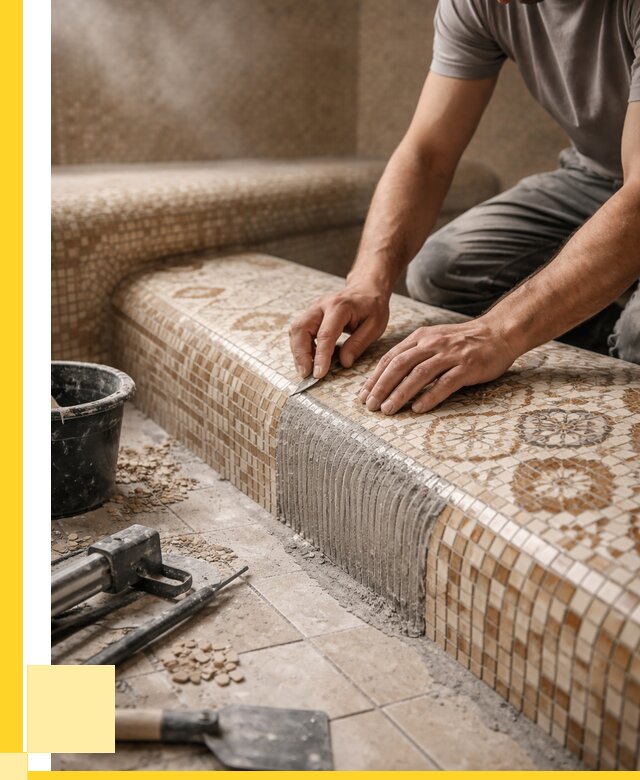 Плитка для хамама под ключ в Медногорске от 3560 р. | ЭриданМдн